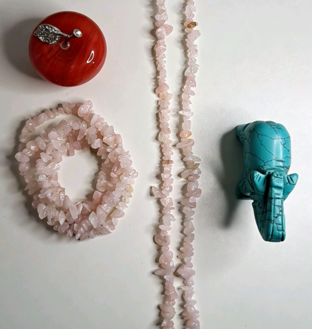 PIEDRAS CHIP | CHICA | CUARZO ROSADO | CLASE "A"