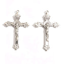 CRUCES GRANDES RELIGIOSAS DE PELTRE | DOBLE RELIEVE | 48.7MM | 5 UNIDADES