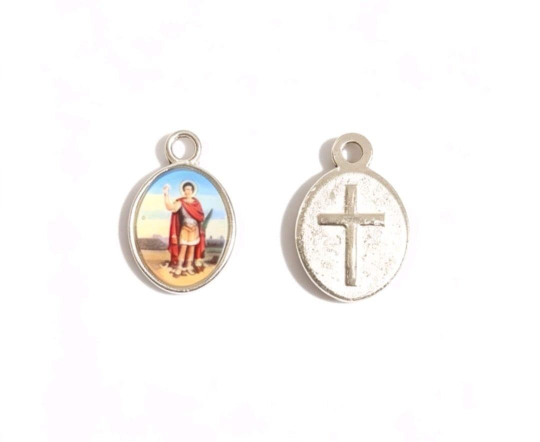 COLGANTES RELIGIOSOS DE PELTRE | SAN EXPEDITO | 14.5MM | 10 UNIDADES
