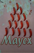 COLGANTES AJI PLASTICO | ROJO | 24MM | 50 GRAMOS