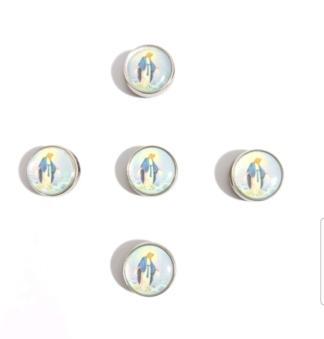 SEPARADORES RELIGIOSOS DE PELTRE | VIRGEN DE LOS RAYOS | 11.2MM | 10 UNIDADES