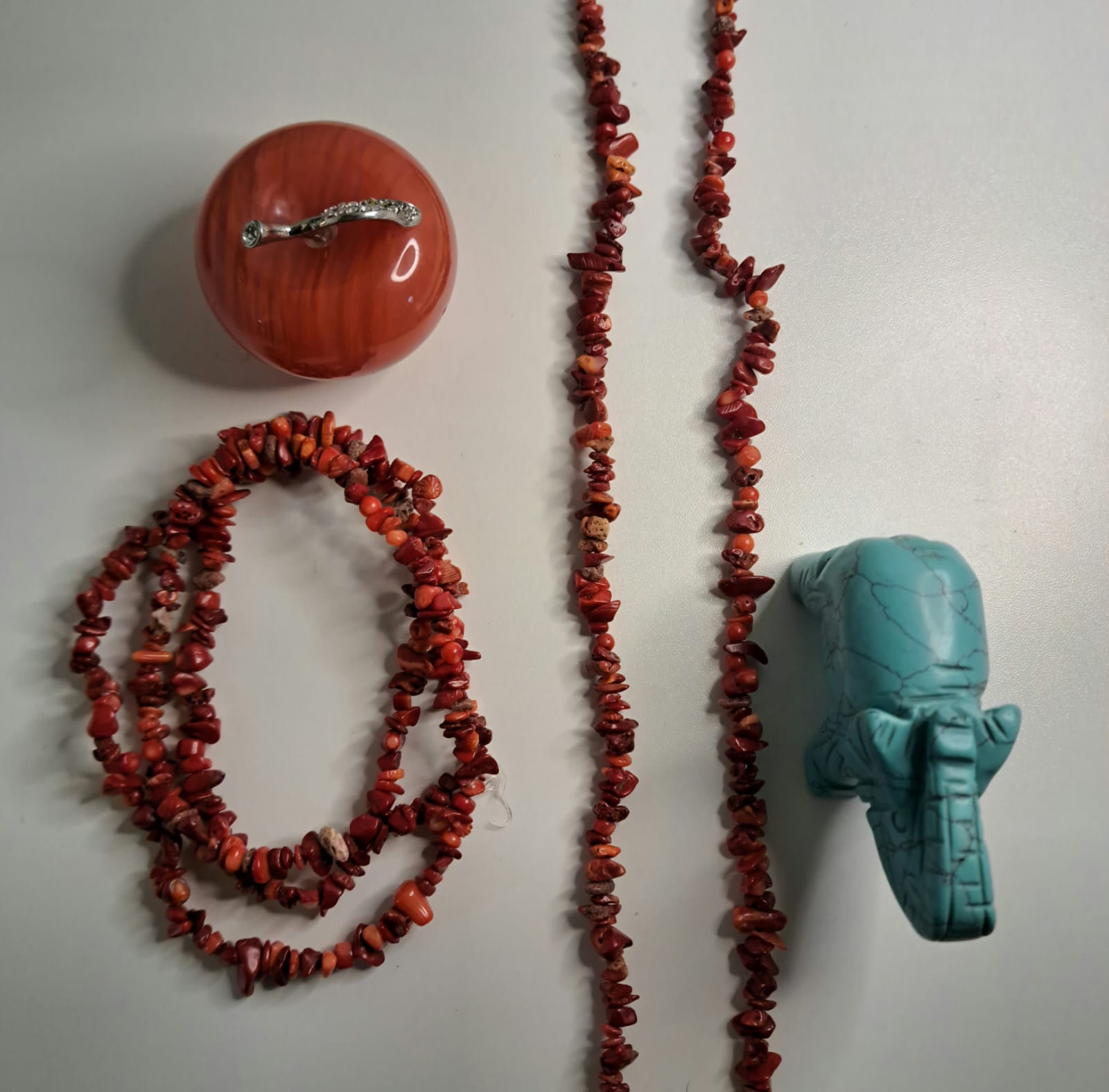 PIEDRAS CHIP | CHICA | CORAL ROJO | CLASE "B"