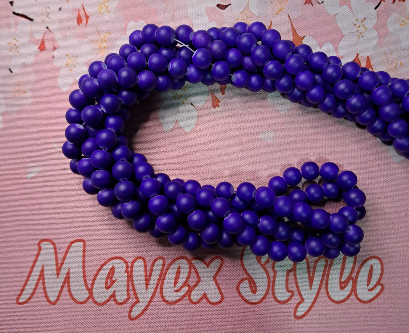 PERLAS DE VRIDIO | MATTE | AZUL | 8MM